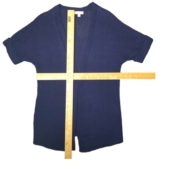 Lilly Pulitzer- Womens XS  Light Navy Harbour Short Sleeve Cardigan Sweater - Picture 9 of 9